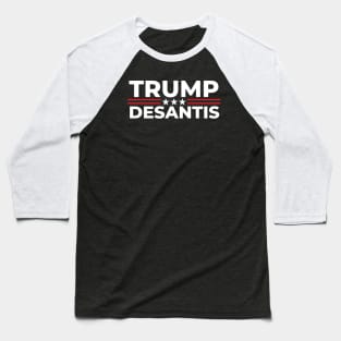 Trump DeSantis 2024 Baseball T-Shirt